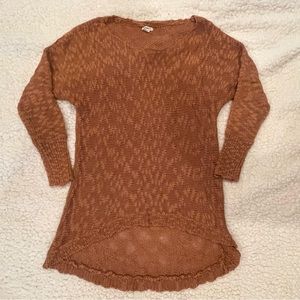 Love Richie Rust Tunic Sweater